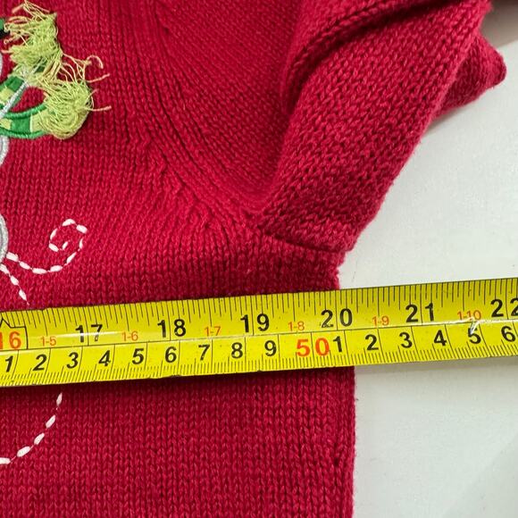 Vintage Classic Elements Christmas Zip Up Cardigan Sweater Size Small Snowman - Picture 4 of 8